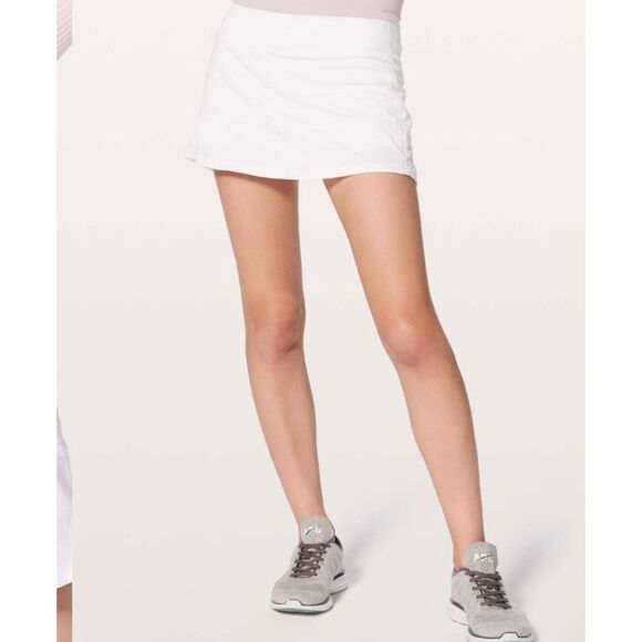lululemon athletica Pants - Lululemon Pace Rival Skirt (Regular) 13" – White – Size 10